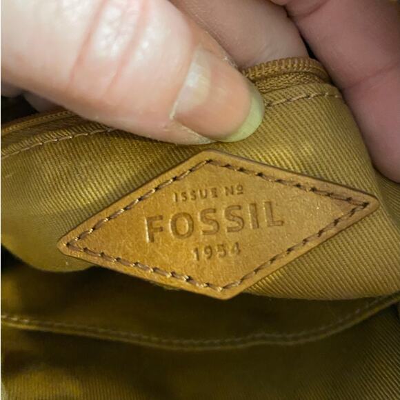 Retro Woven Leather Crossbody Fossil Tan Multicolor - Picture 6 of 10